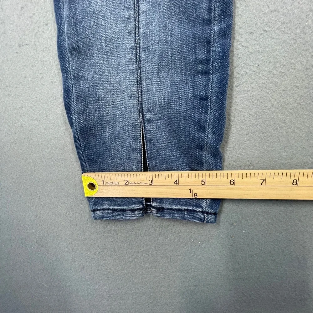 7 For All Mankind Blue Ankle Gwenevere Split Hem Skinny Jeans Womens 26